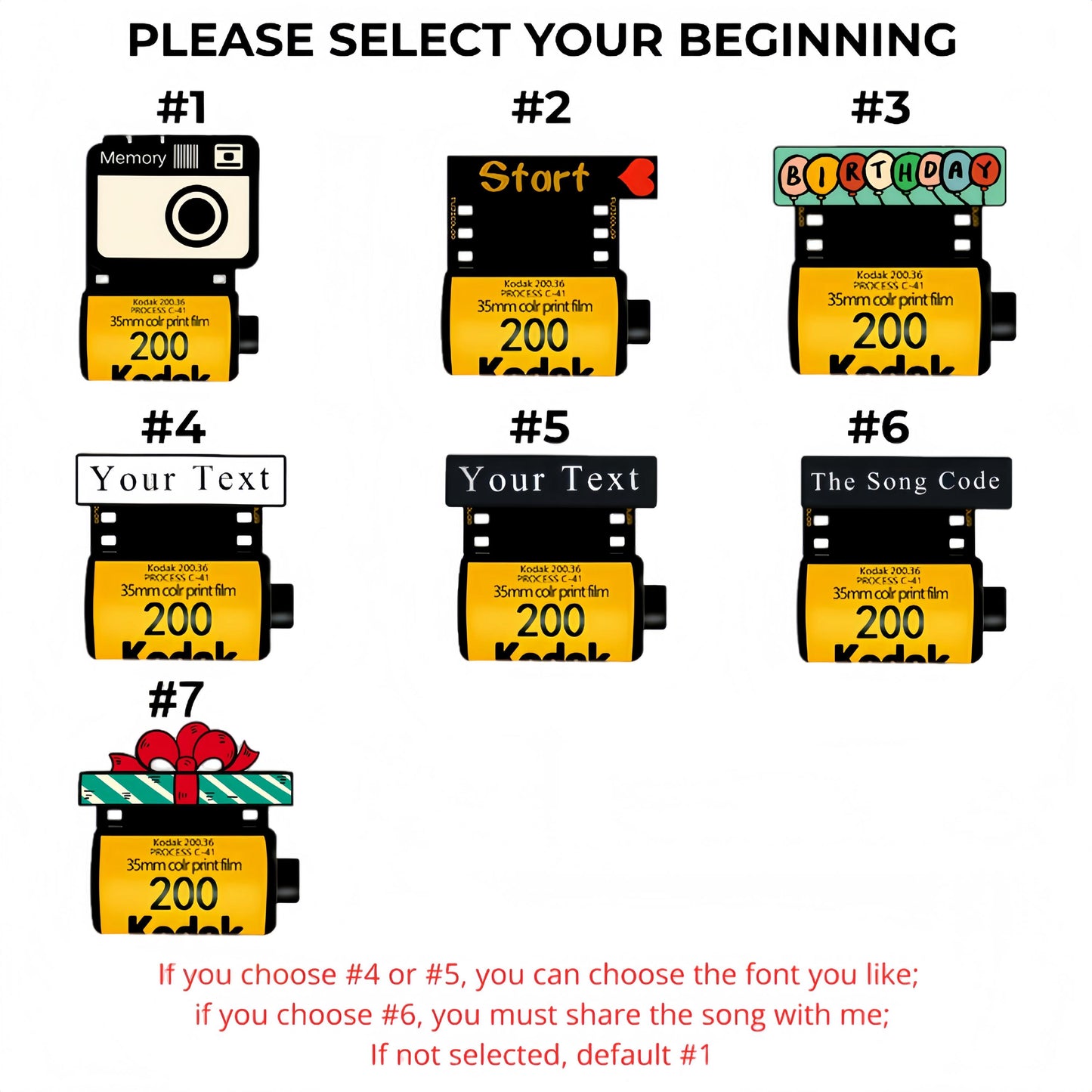 Personalized camera roll keychain close up - custom photo gift details