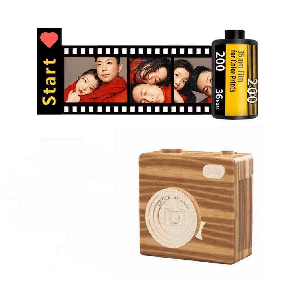 Personalized film roll keychain with custom couple photos - unique anniversary gift for boyfriend