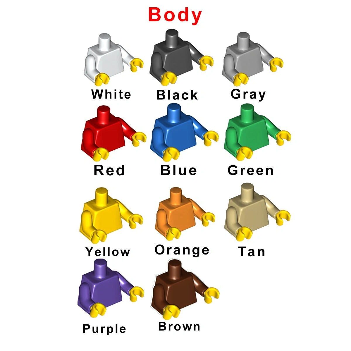 Body color options for personalized custom brick minifigure couple keychain - customizable anniversary gift