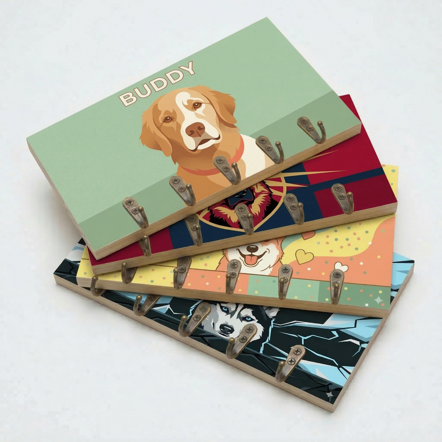 Personalized Pop Art Dog Leash Holder