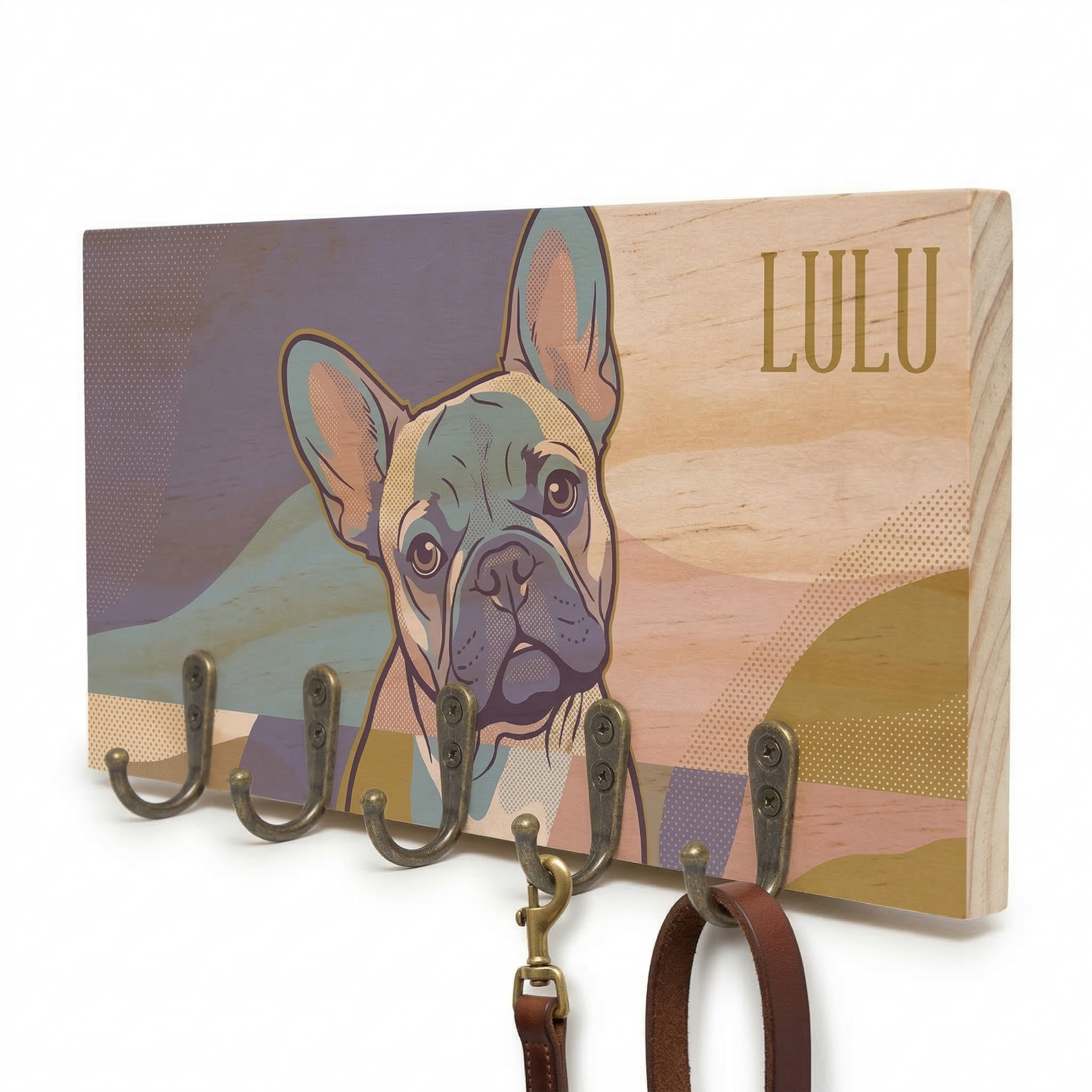 Personalized Pop Art Dog Leash Holder